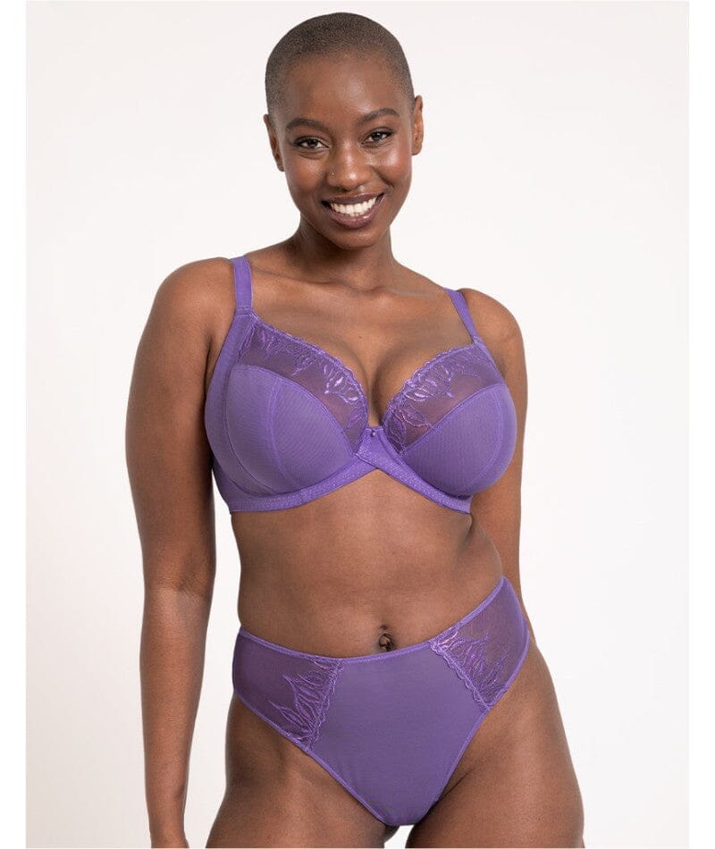 Curvy Kate Flare Deep Thong - Amethyst Purple Knickers