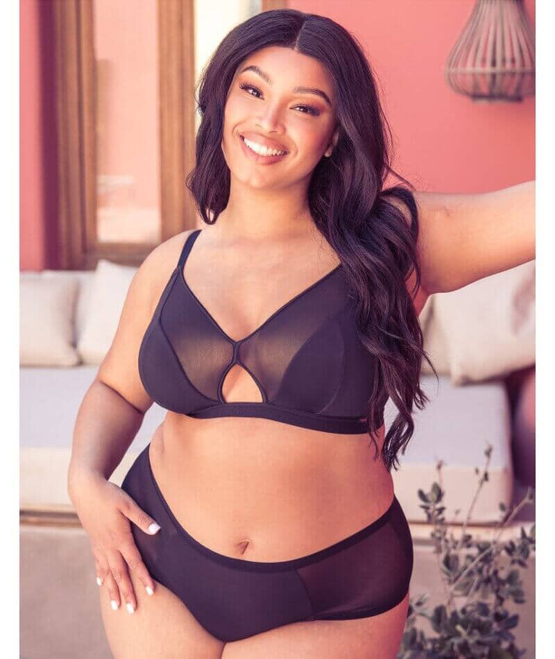 Curvy Kate Get Up and Chill Wire-free Bralette - Black Bras
