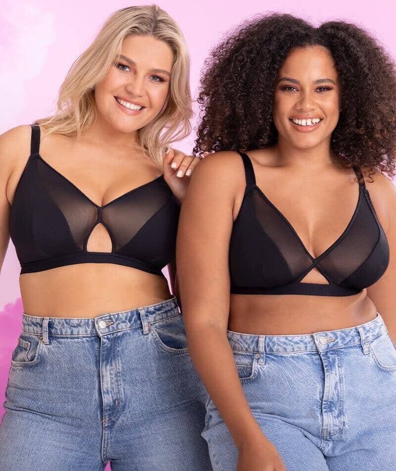Curvy Kate Get Up and Chill Wire-free Bralette - Black Bras