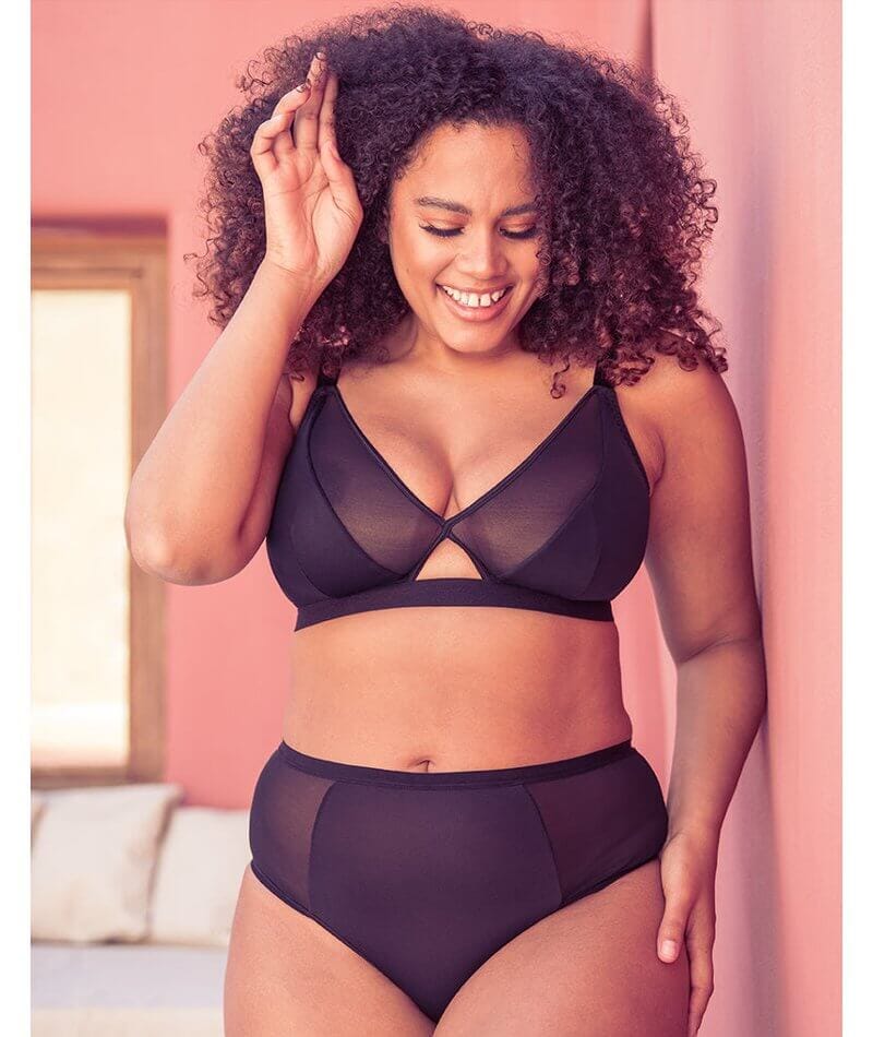 Curvy Kate Get Up and Chill Wire-free Bralette - Black Bras