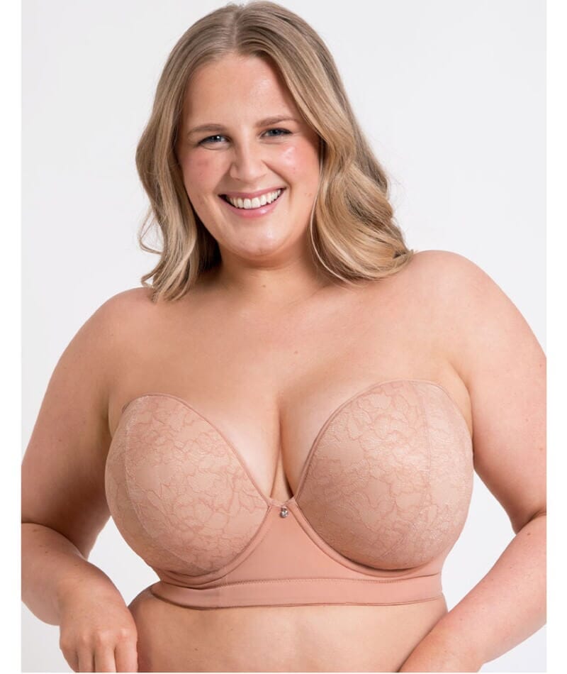Curvy Kate Hey Girls Superplunge Strapless Bra - Latte Bras 