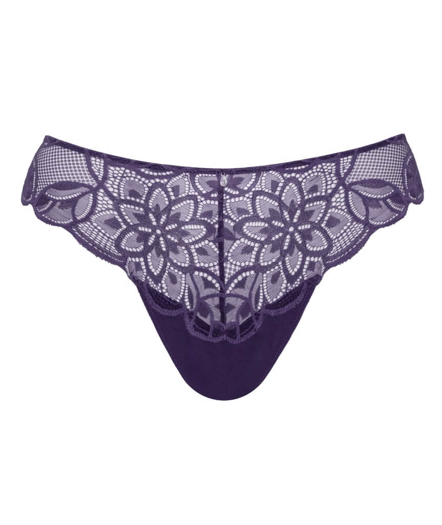 Curvy Kate Lovelace Brazilian Brief - Deep Purple