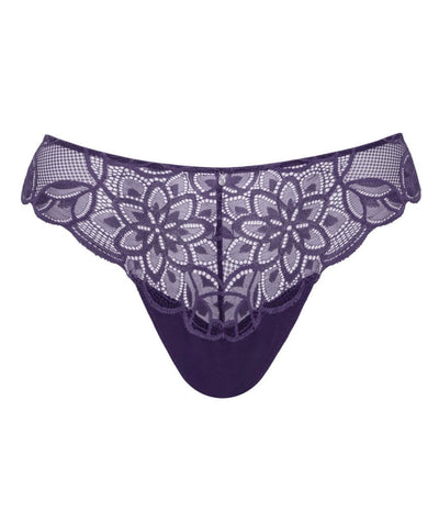 Curvy Kate Lovelace Brazilian Brief - Deep Purple