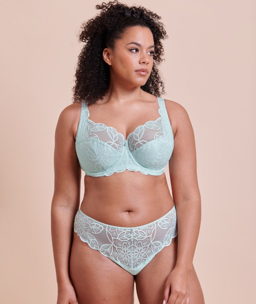 Curvy Kate Lovelace Brazilian Brief - Pale Mint