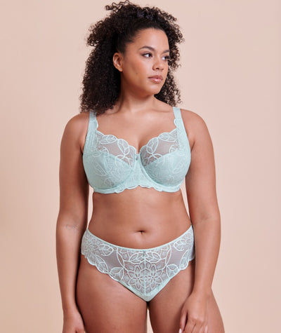 Curvy Kate Lovelace Brazilian Brief - Pale Mint
