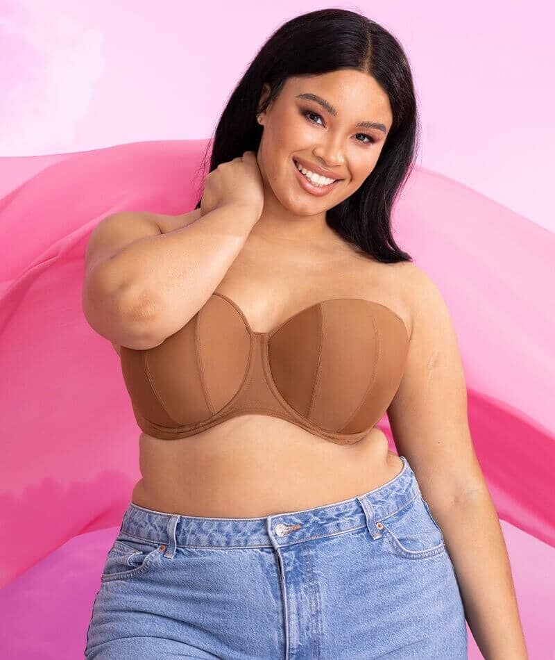 Curvy Kate Luxe Strapless Bra - Caramel - Curvy Bras