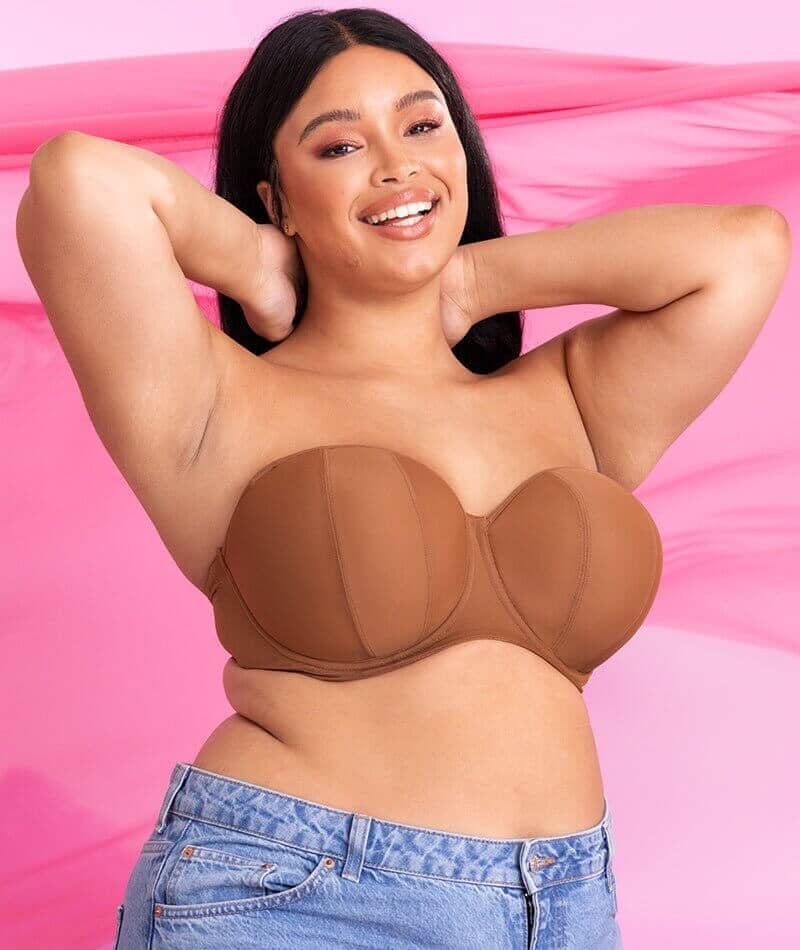 Curvy Kate Luxe Strapless Bra - Caramel - Curvy Bras