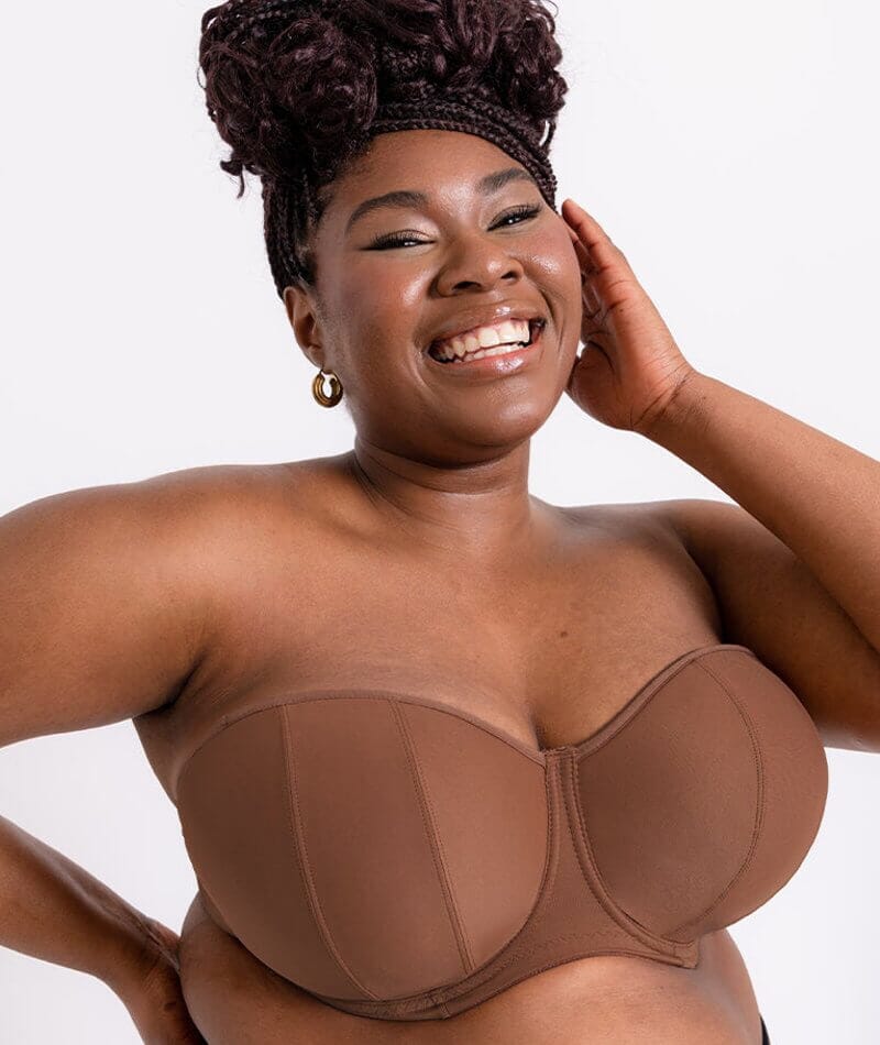 Curvy Kate Luxe Strapless Bra Cocoa – Curvy Kate US