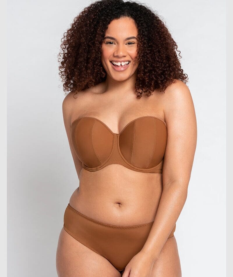 Curvy Kate Luxe Strapless Bra - Caramel