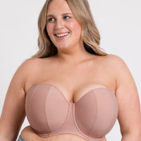 Curvy Kate Luxe Strapless Bra - Latte