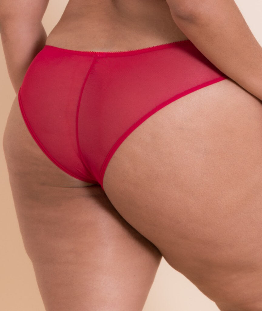 Curvy Kate Pucker Up  Brazilian Brief - Lipstick Red
