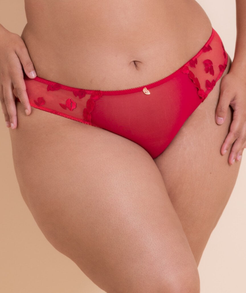 Curvy Kate Pucker Up  Brazilian Brief - Lipstick Red