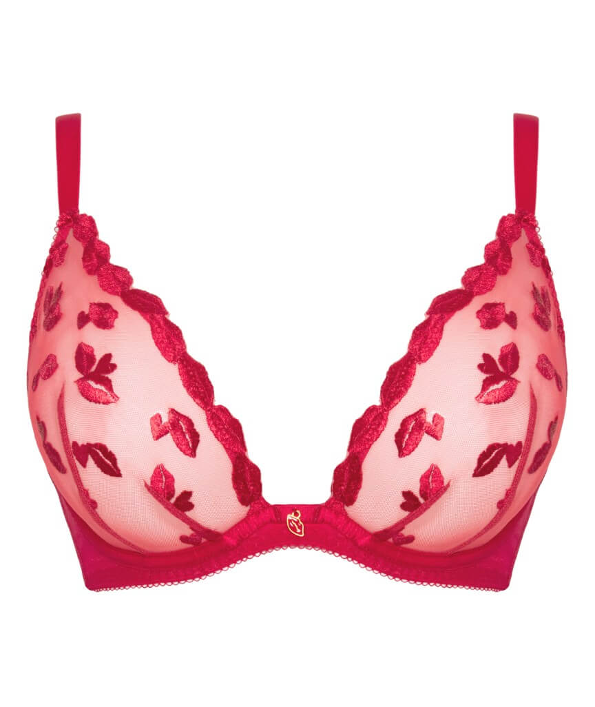Curvy Kate Pucker Up Deep Plunge Bra - Lipstick Red