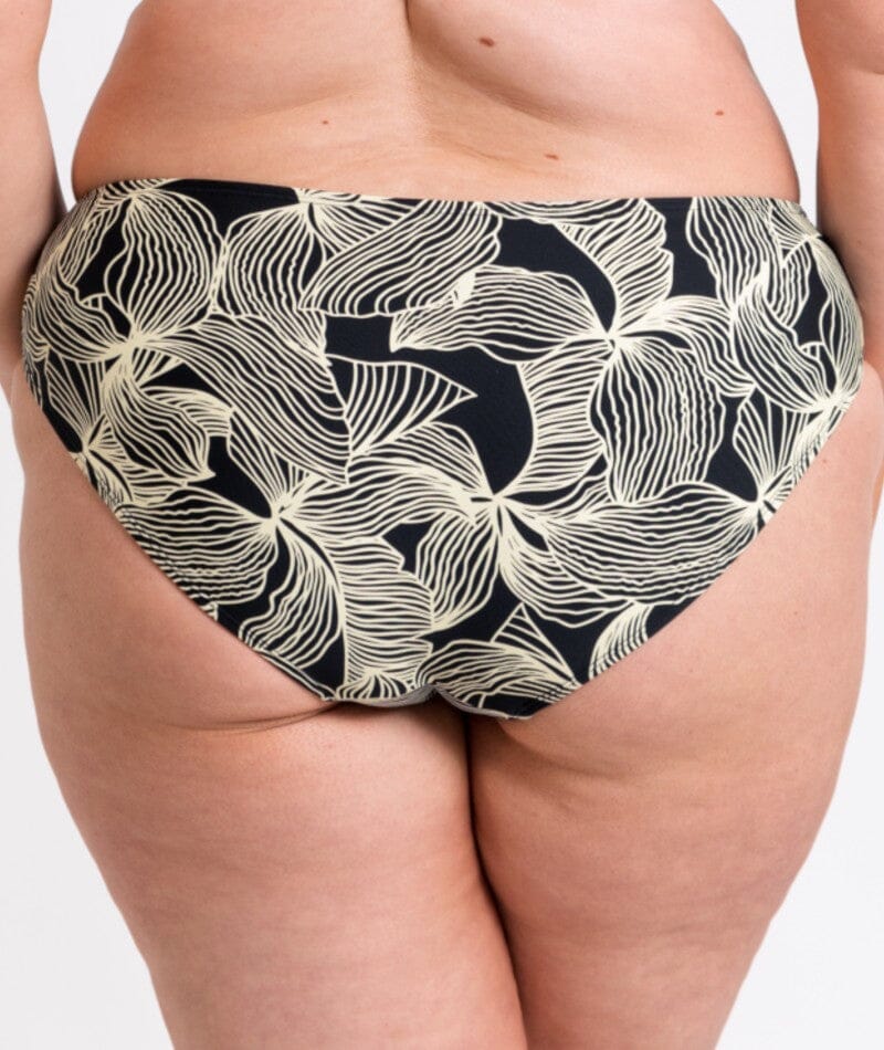Curvy Kate Ripple Reef Classic Brief - Black Print Swim 