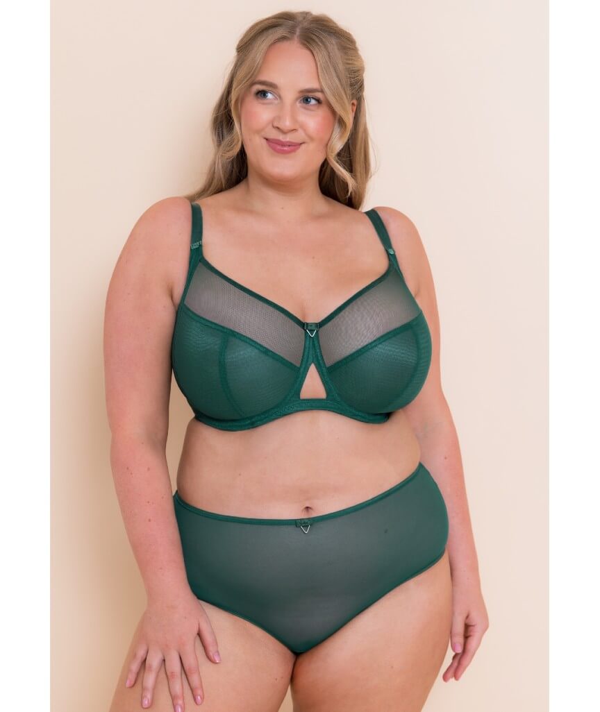 Curvy Kate Victory Balcony Bra  - Forest Green