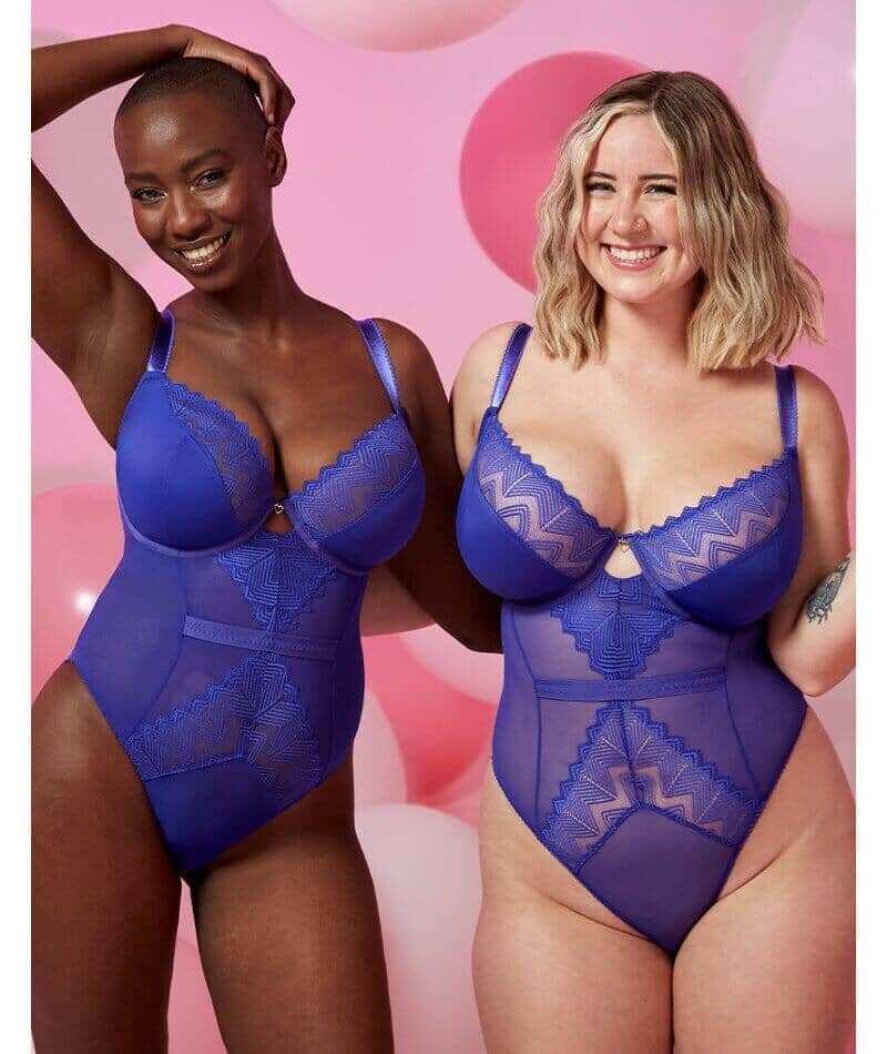 Curvy Kate Wild One Balcony Bodysuit - Ultraviolet Bodysuits & Basques