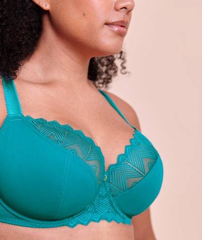 Curvy Kate Wild One Balcony Bra - Teal Blue