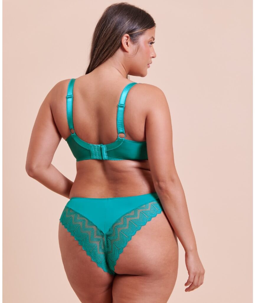 Curvy Kate Wild One Brazilian Brief - Teal Blue