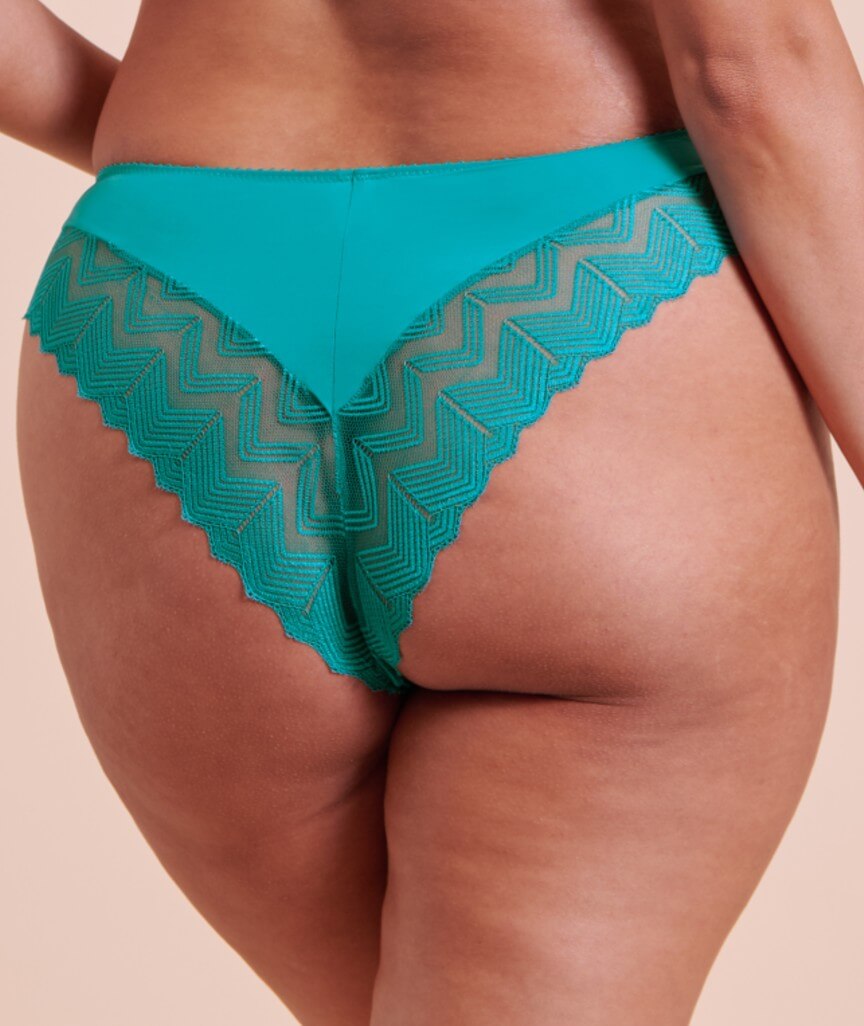 Curvy Kate Wild One Brazilian Brief - Teal Blue