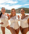 Curvy Kate Wrapsody Bandeau Swimsuit - Oyster Swim
