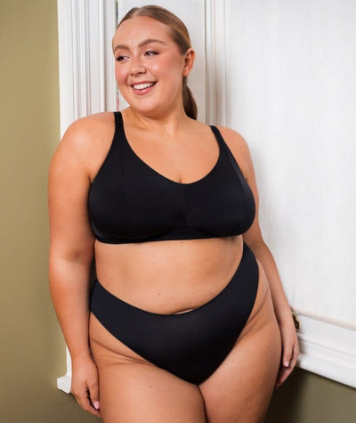 Curvy Kate Zen Brazilian Brief - Black Knickers