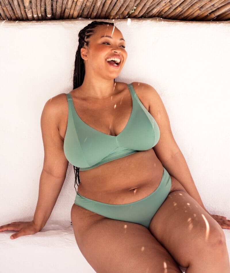 Curvy Kate Zen Wire-free Bralette - Sage Green Bras