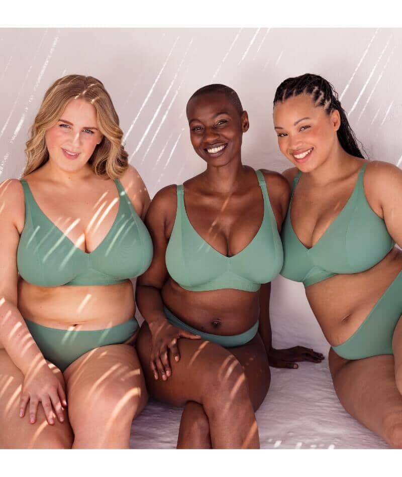 Curvy Kate Zen Wire-free Bralette - Sage Green Bras