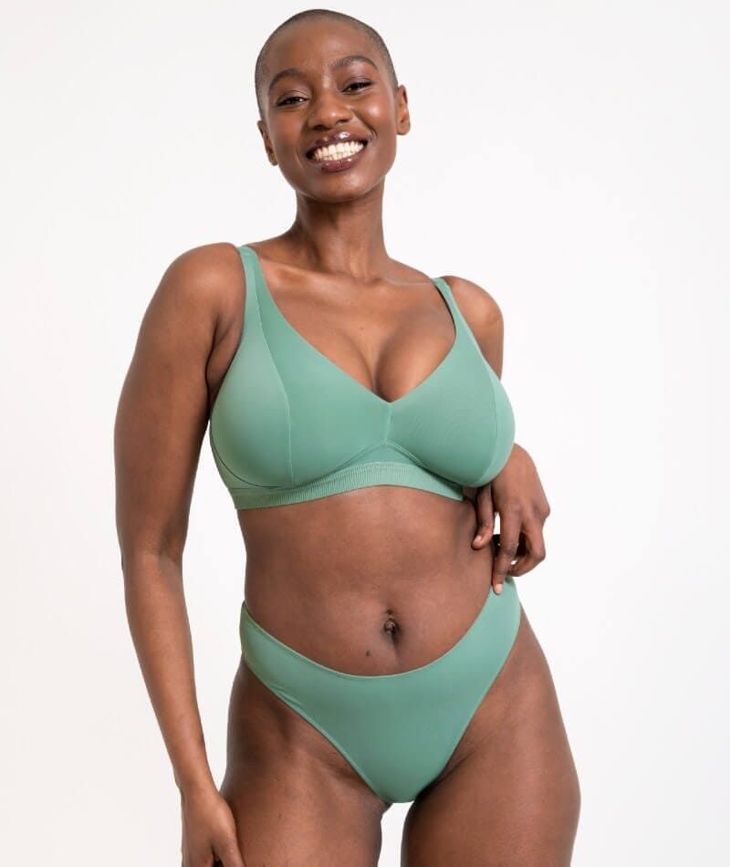 Curvy Kate Zen Wire-free Bralette - Sage Green Bras