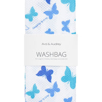 Curvy Lingerie Blue Butterfly Washbag - Large