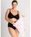 Curvy Lingerie Pink Floral Washbag - Large Bra Accessories