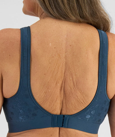 Playtex Comfort Revolution Contour Dot Wire Free Bra - Forest Teal