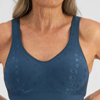 Playtex Comfort Revolution Contour Dot Wire Free Bra - Forest Teal