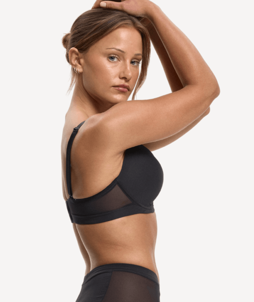 Nala Knockout Padded Tshirt Bra - Licorice - Curvy
