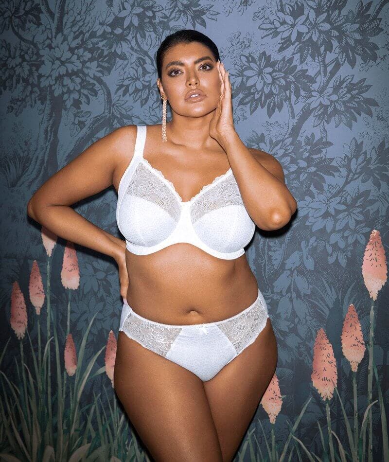 Elomi Morgan Underwire Banded Bra - White Bras