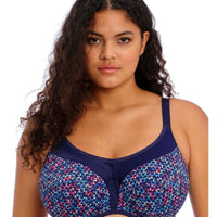 Elomi Energise Underwired Sports Bra - Navy Geo