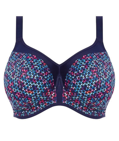 Elomi Energise Underwired Sports Bra - Navy Geo Bras