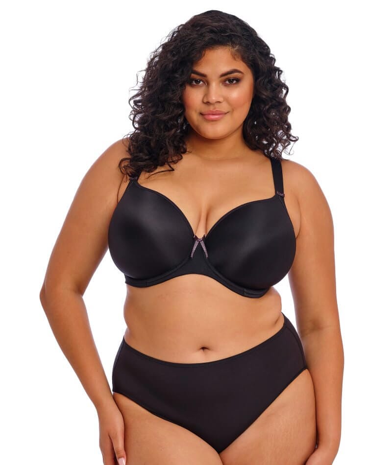 Elomi Bijou Underwire Banded Moulded Bra - Black Bras
