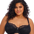 Elomi Brianna Underwire Padded Half Cup Bra - Black