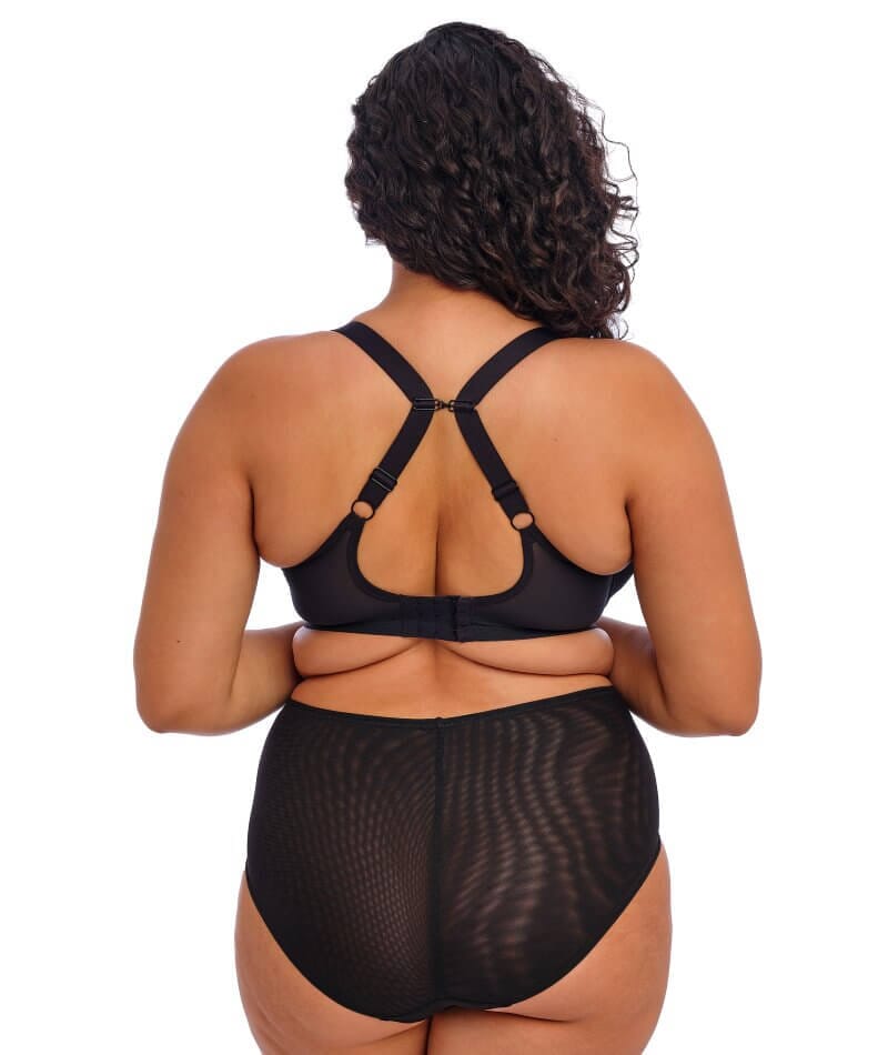 Elomi Brianna Underwire Padded Half Cup Bra - Black Bras