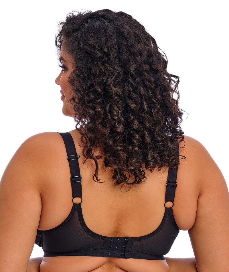 Elomi Brianna Underwire Padded Half Cup Bra - Black Bras