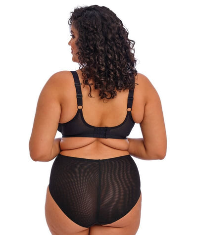Elomi Brianna Underwire Padded Half Cup Bra - Black Bras