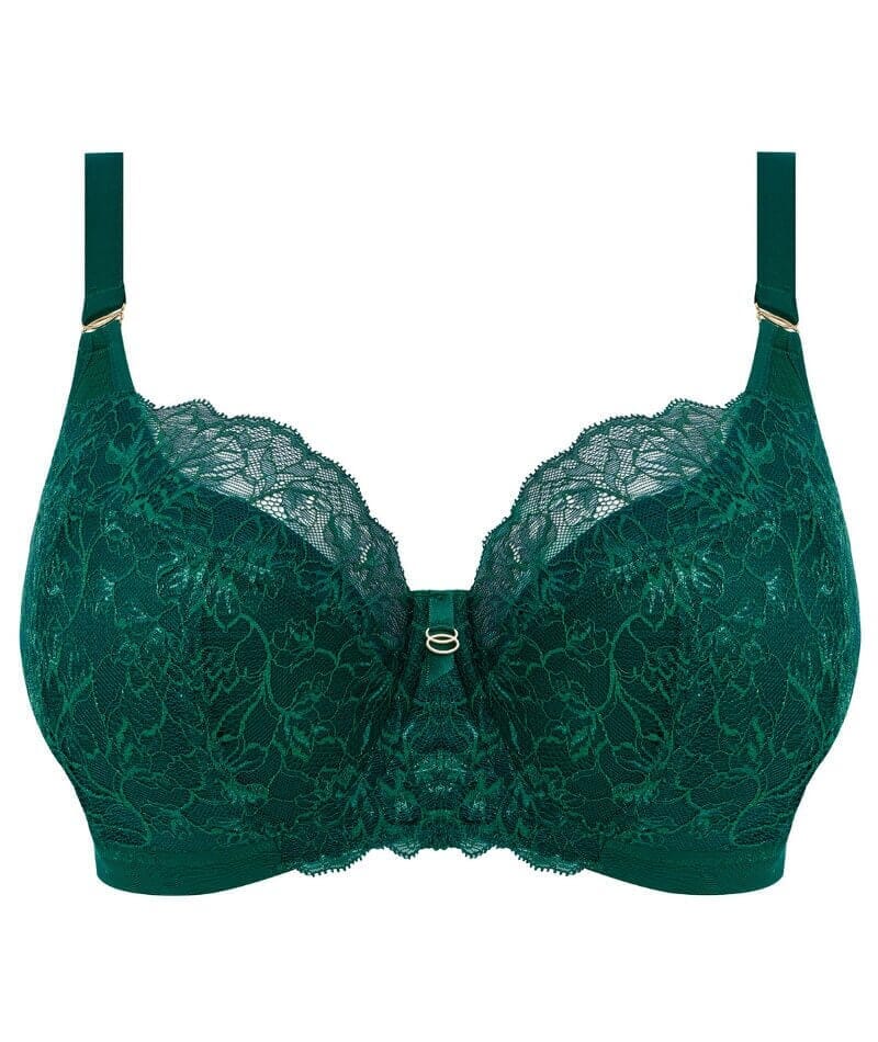 Elomi Brianna Underwire Padded Half Cup Bra - Rainforest Bras