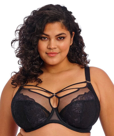 Elomi Brianna Underwire Plunge Bra - Black Bras