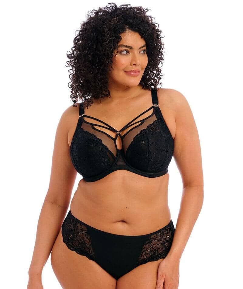 Elomi Brianna Underwire Plunge Bra - Black Bras