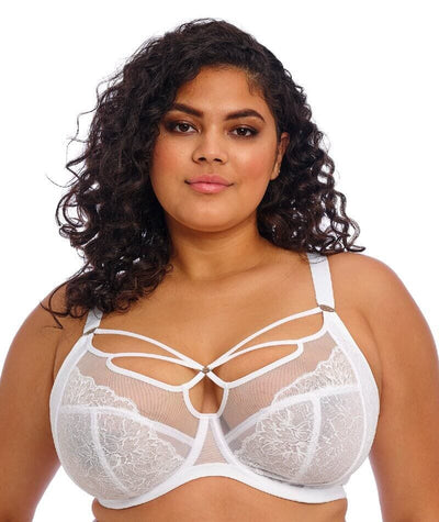 Elomi Brianna Underwire Plunge Bra - White Bras