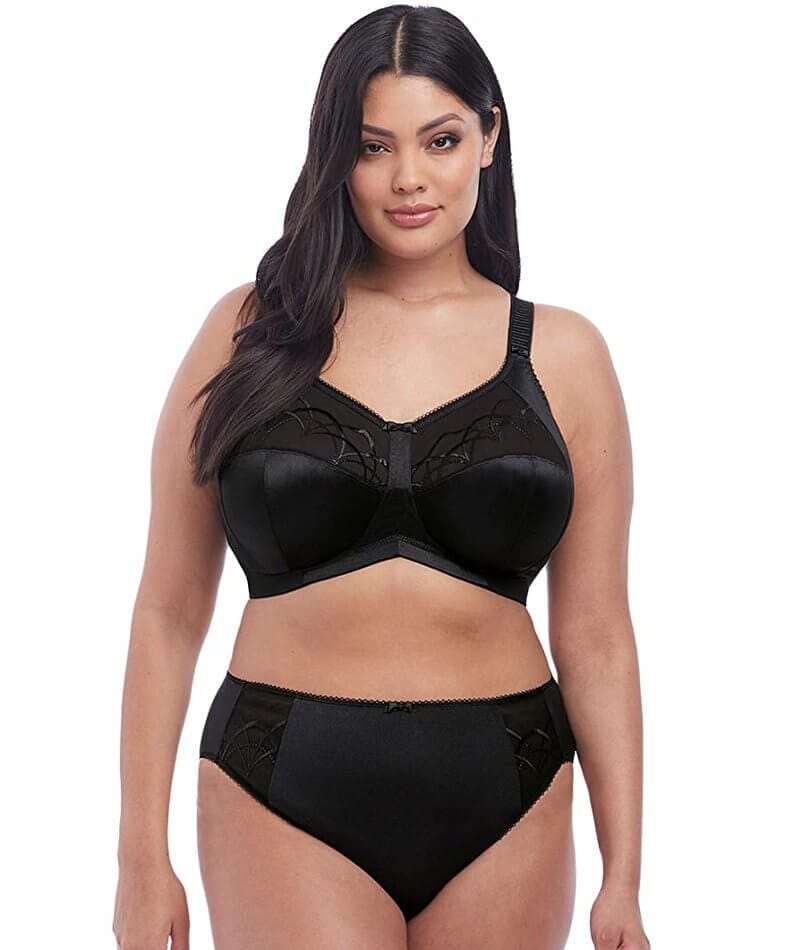 Elomi Cate Soft Cup Wire-free Bra - Black Bras