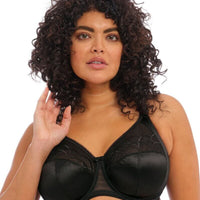 Elomi Cate Underwired Full Cup Banded Bra - Black - Curvy Bras