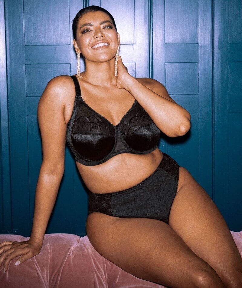 Elomi Cate Underwired Full Cup Banded Bra 2 Pack - Black/Latte Bras