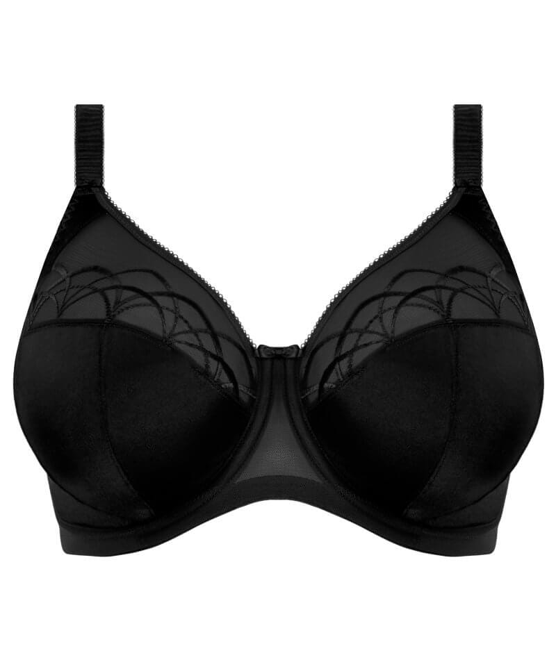 Elomi Cate Underwired Full Cup Banded Bra - Black Bras