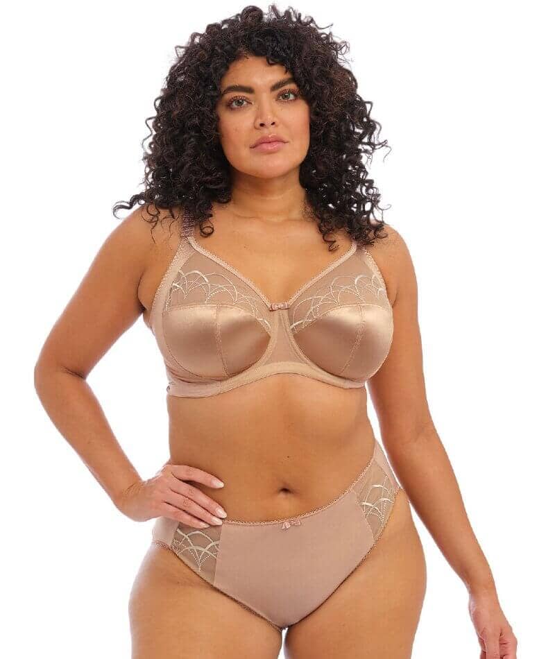 Elomi Cate Underwired Full Cup Banded Bra - Hazel - Curvy Bras